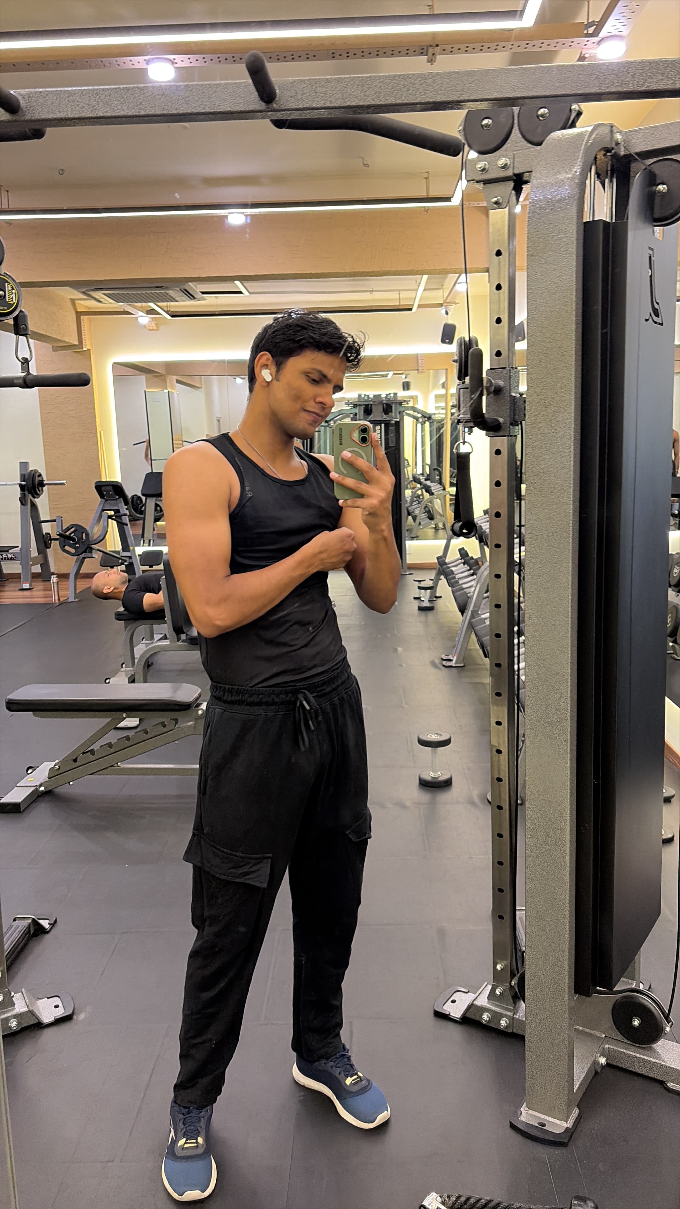 At the gym